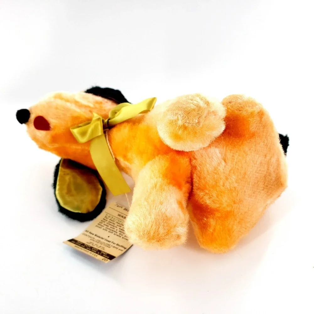 Vintage My-Toy Plush Pals Orange Dog Puppy Plush Toy w/ Tag